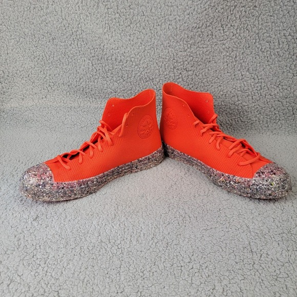 Converse Chuck 70 Renew Knit Orange‎ Recycled High Top Sneaker Mens 10 Womens 12 - Picture 10 of 11